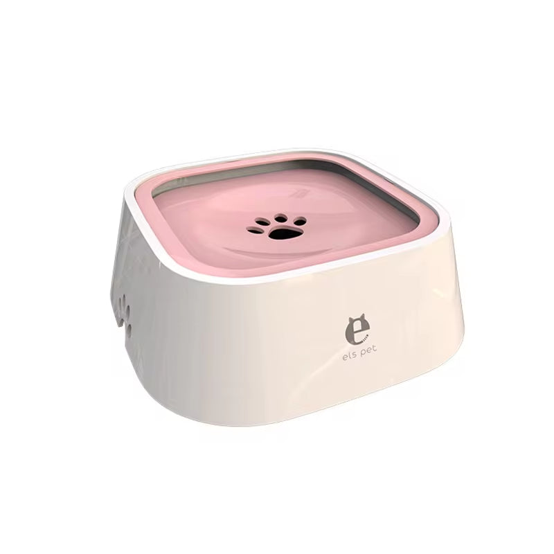 Non-Spill Floating Water Bowl for Dogs and Cats - Anti-Overturn Plastic Dispenser