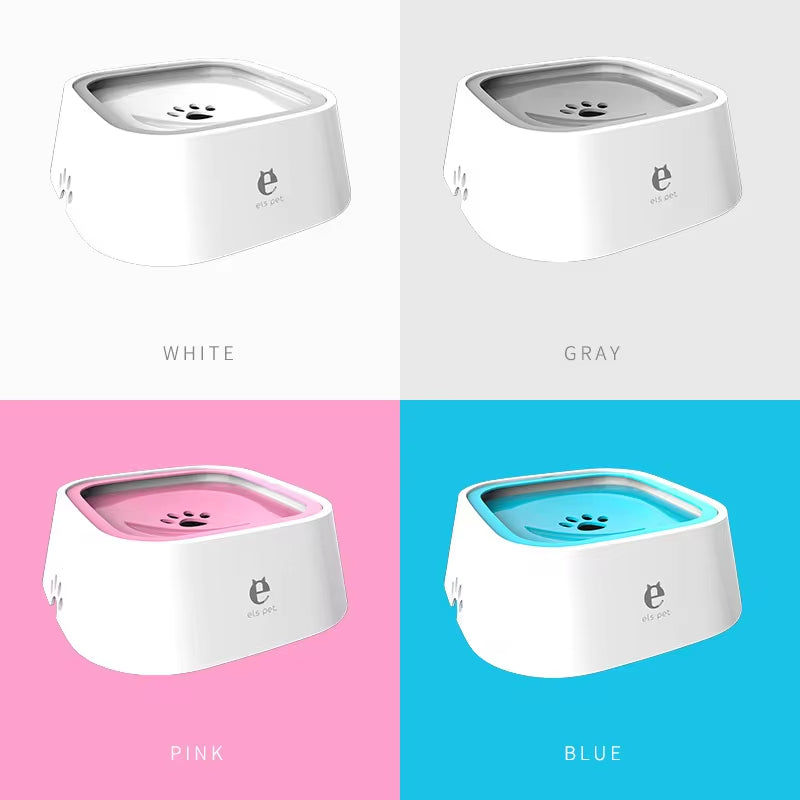 Non-Spill Floating Water Bowl for Dogs and Cats - Anti-Overturn Plastic Dispenser