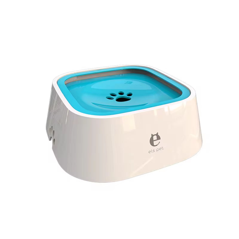 Non-Spill Floating Water Bowl for Dogs and Cats - Anti-Overturn Plastic Dispenser