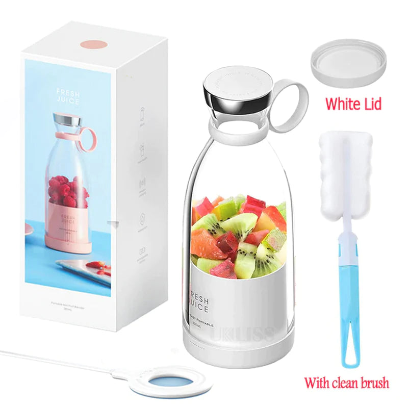 Portable Electric Blender and Citrus Juicer - Wireless Smoothie Maker and Juice Extractor