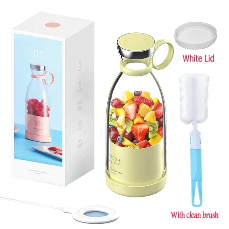 Portable Electric Blender and Citrus Juicer - Wireless Smoothie Maker and Juice Extractor