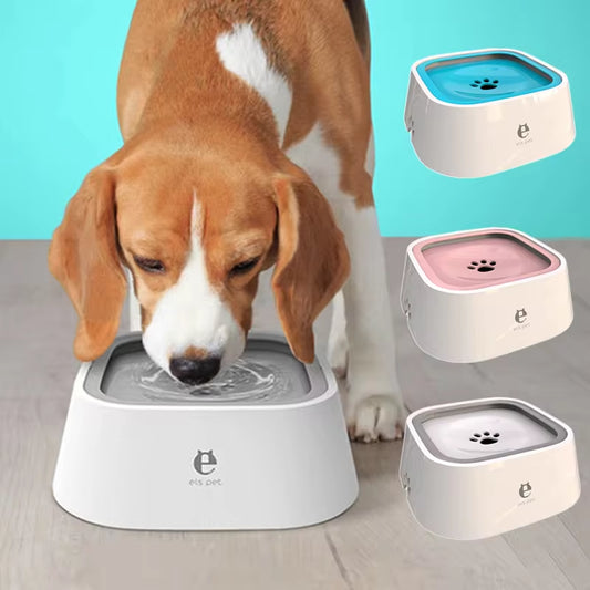 Non-Spill Floating Water Bowl for Dogs and Cats - Anti-Overturn Plastic Dispenser