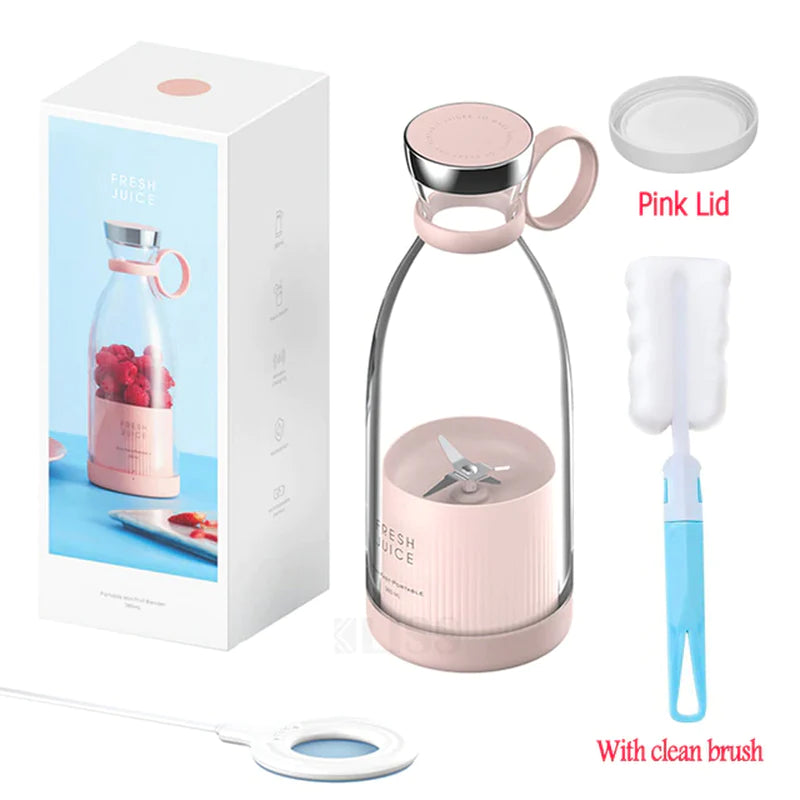 Portable Electric Blender and Citrus Juicer - Wireless Smoothie Maker and Juice Extractor