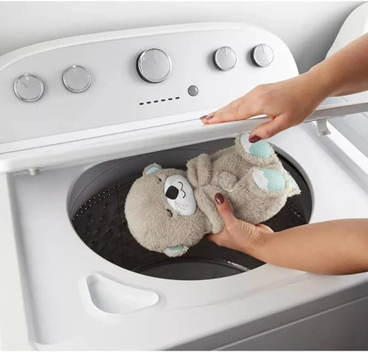 Sound Machine Soothe 'N Snuggle Otter Portable Plush Baby Toy with Sensory Details Music Lights & Rhythmic Breathing Motion