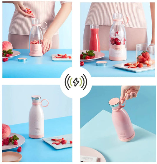 Portable Electric Blender and Citrus Juicer - Wireless Smoothie Maker and Juice Extractor