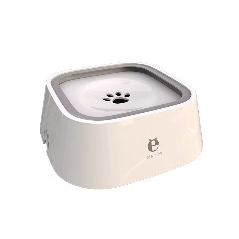 Non-Spill Floating Water Bowl for Dogs and Cats - Anti-Overturn Plastic Dispenser